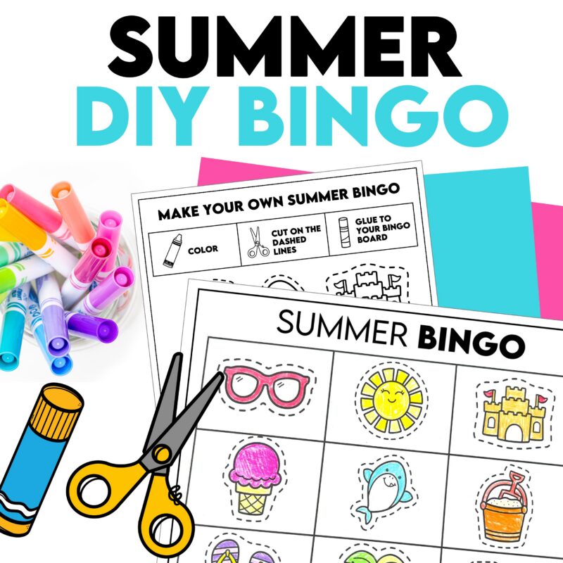 How Teachers Can Use Summer Bingo Games in Three Different Ways - Hot Chocolate Teachables