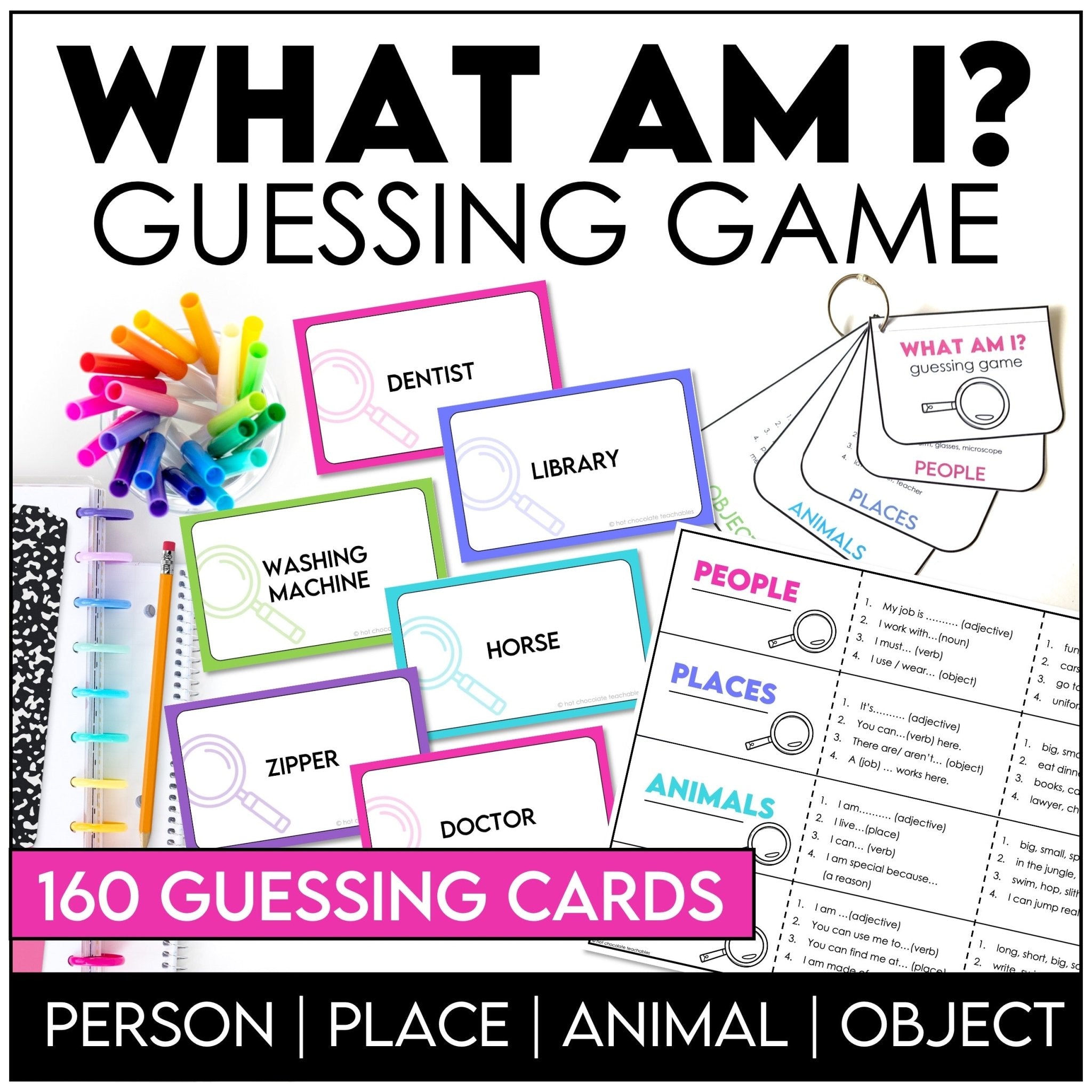 ESL Games Bundle Elementary Grammar and Vocabulary Building Activities - Hot Chocolate Teachables