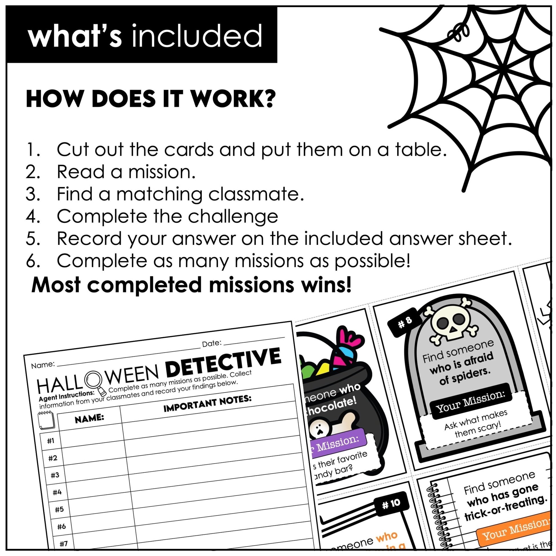 Halloween Find Someone Who – Speaking Game & Icebreaker Scavenger Hunt - Hot Chocolate Teachables