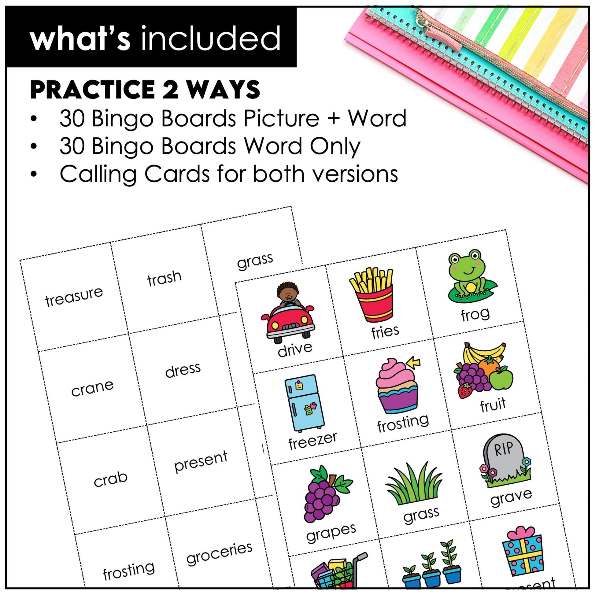 R Blends Bingo Game – Beginning Consonant Blends BR, CR, DR, FR, GR, PR, TR Phonics - Hot Chocolate Teachables