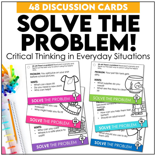 Solve the Problem Task Cards – Critical Thinking Scenarios for ESL Speaking - Hot Chocolate Teachables