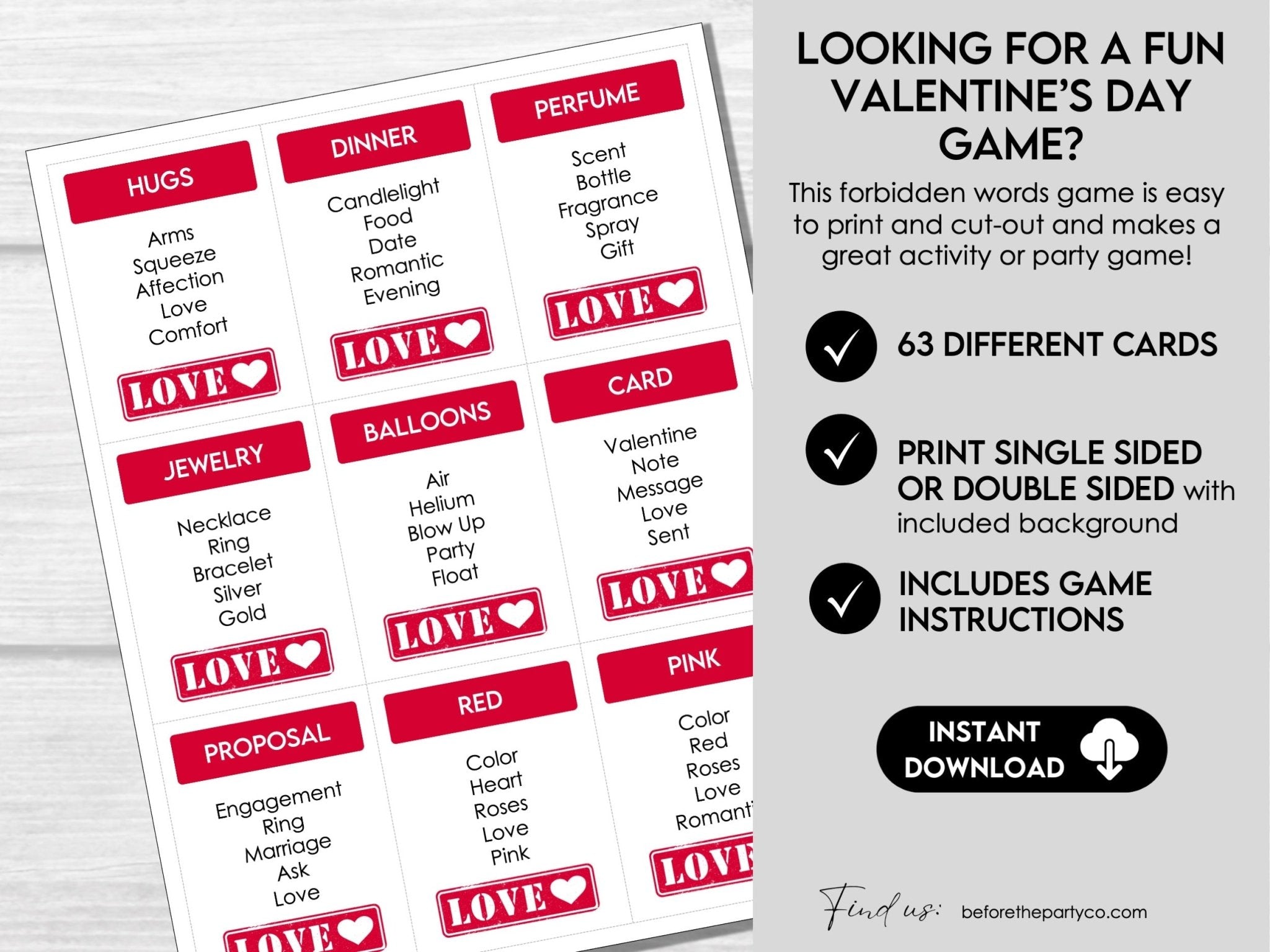 Secret Valentine Questionnaire – Printable Valentine’s & Galentine’s Day Gift Exchange Game - Hot Chocolate Teachables